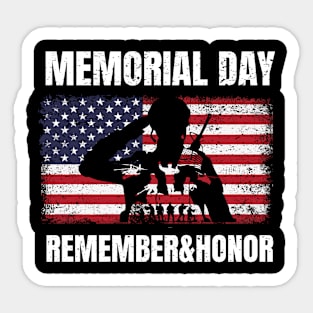 Memorial Day Remember&Honor Sticker